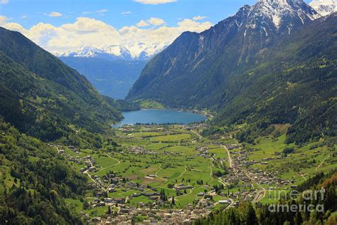View Of Lake Poschiavo From The Bernina Express Switzerland Photograph