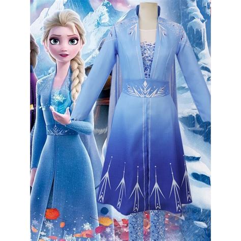 Frozen 2 Cosplay Costume Adult Princess Elsa Costume For Sale