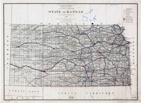 Large detailed map of kansas. Large detailed old railroads map of Kansas state. Kansas ...