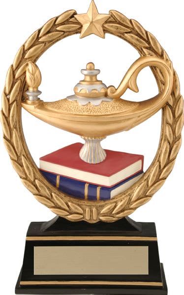 Lamp Of Knowledge Wreath Five Star Awards