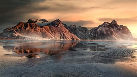 Free Download Hd Wallpaper Iceland Reflection Nature Landscape