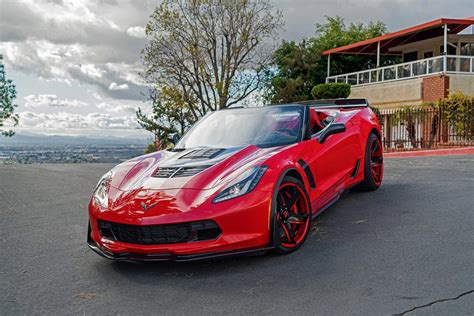 Pics Red Hot Callaway Corvette Z06 Convertible On Forgiato Wheels