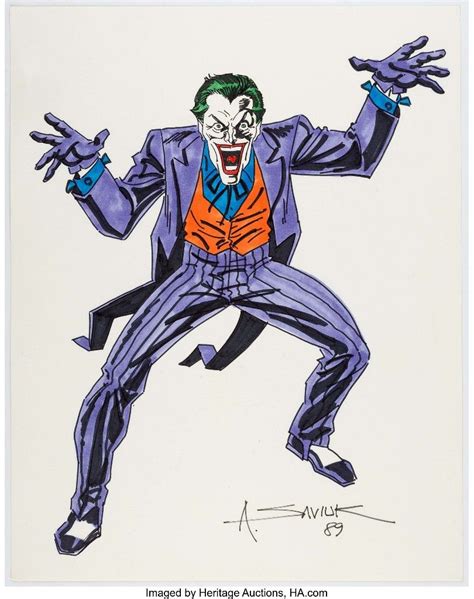 Alex Saviuk The Joker Original Art 1989 Art