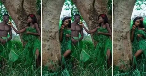 This Adam And Eve Depiction In Form Of Pre Wedding Photos Is Causing Trouble On The Internet