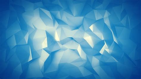 Cyan Low Poly Crystal Background With Gradient Geometrical Background