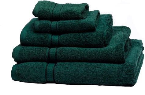 640gsm Plain Dye Cotton Bathroom Guest Towel Forest Green Uk