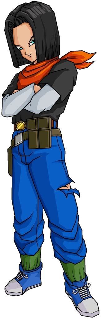 Android 18 is a female character in the manga series dragon ball and the anime dragon ball z. Android 17 from Dragon Ball Z