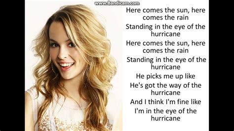 Hurricane Bridgit Mendler Lyrics Youtube