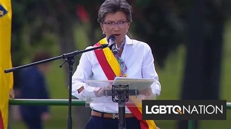 a history making lesbian mayor in colombia has been sworn in lgbtq nation