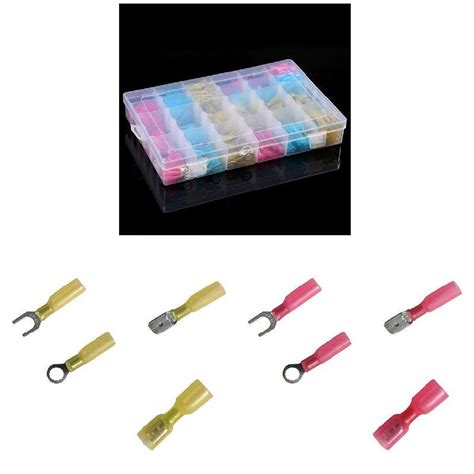 250pcs Heat Shrink Wire Connector Marine Electrical Terminals Kit