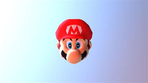 Nintendo 64 Super Mario 64 Marios Head Download Free 3d Model By