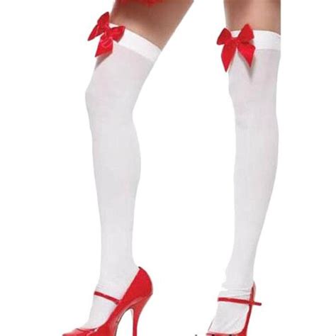 Bowknot Women Sexy Stockings Thigh High Sheer Bow Stockings Hosiery Sexy Over The Knee Stockings