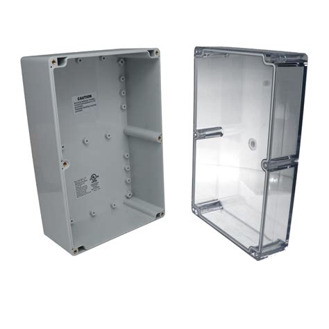 Ip65 Nema 4x Box With Clear Cover Pn 1341 C Bud Industries
