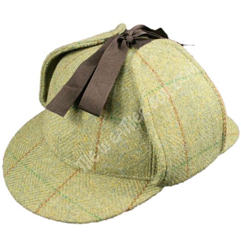 100 Wool Tweed Deerstalker Hat Waterproof Sherlock Holmes English