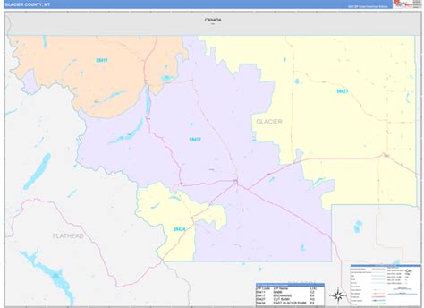 Map Books Of Glacier County Montana