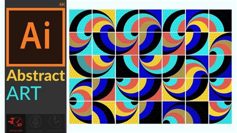 Abstract Artwork With Basic Shapes In Adobe Illustrator Cc Youtube