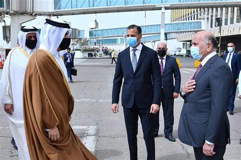 بدعوةٍ من وزير الخارجيّة فؤاد حسين نائب رئيس مجلس الوزراء وزير الخارجيّة القطريّ يزور بغداد