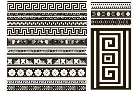 Greek Patterns Graphic Objects Creative Market