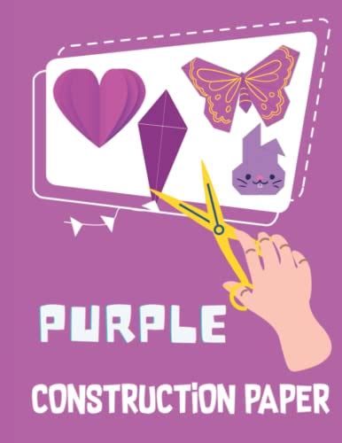 Purple Construction Paper Pad 50 Sheets Of Colored Paper For Craft