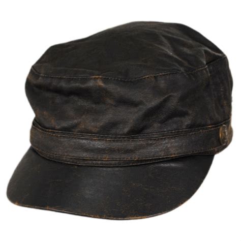 Jaxon Hats Weathered Cotton Army Cadet Cap Cadet Caps