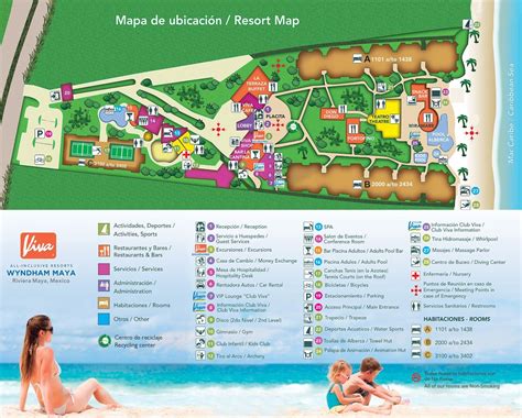 Resort Map Viva Wyndham Maya Riviera Maya Mexico