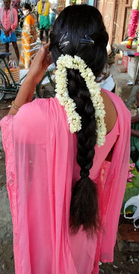 Village Barber Stories Pink Dressed Girls Oiled Long Hair With