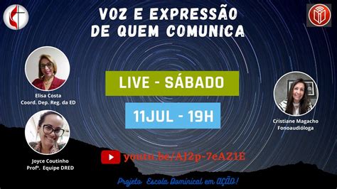 LIVE Voz e Expressão de Quem Comunica YouTube