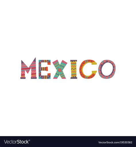 Mexico Word Svg