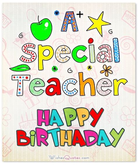 Birthday Wishes For Teacher By Birthday Wishes For Teacher Birthday