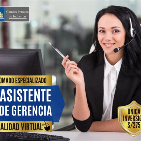 asistente de gerencia cámara peruana de industrias
