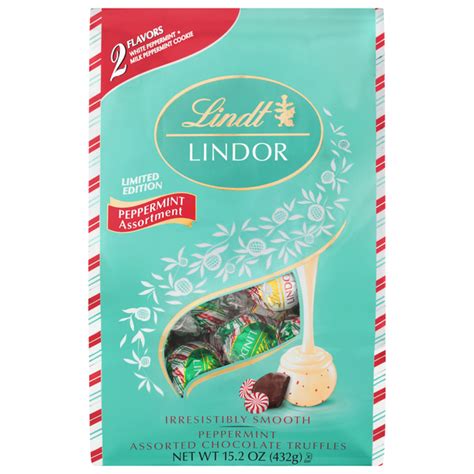 Save On Lindt Lindor Christmas Peppermint Assortment Chocolate Truffles