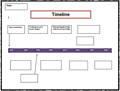 Free Timeline Template Word Business Mentor