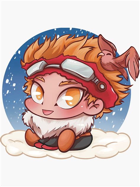 Hawks Winter Chibi Sticker For Sale By Forythetilly Redbubble