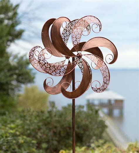 Copper Colored Windmill Metal Spinner All Wind Spinners Wind And