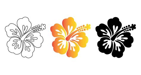 Hibiscus Vector Art Icons And Graphics For Free Download