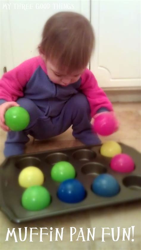 Rolling balls fill a large container with colourful balls of different sizes. My Three Good Things: Toddler Activities: 17 Months Old