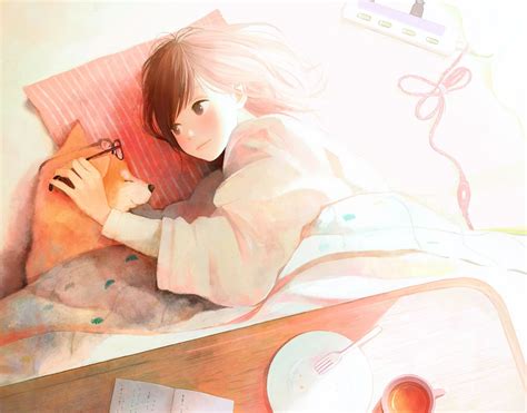 Anime Manga Cozzy Comfy Place Home Kotatsu Shiba Inu Dog Beat Friend