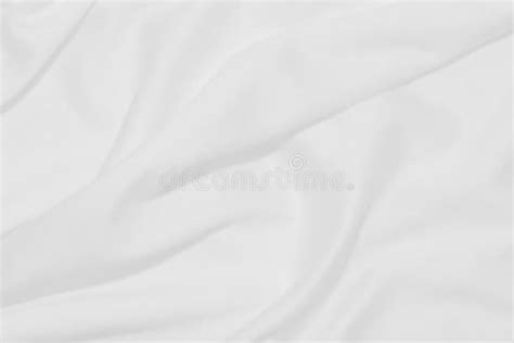 A Clean White Cloth With Swaying Streaks For The Background Stock Photo