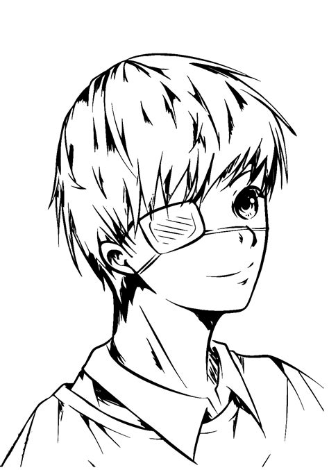 tokyo ghoul coloring pages    print