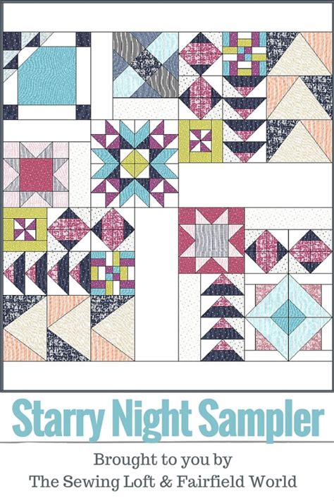 Block 7 Split Geese Starry Night Quilt Bom The Sewing Loft