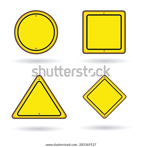 Traffic Signs Templates Stock Vector Royalty Free 283369127