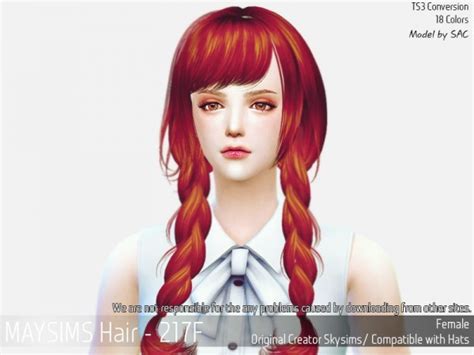 May Sims May Hair 217f Sims 4 Hairs