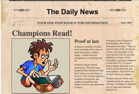 A handy newspaper template for kids allows them to write a newspaper article about the gunpowder plot. Writing Article Template For Kids