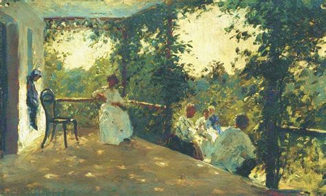 Ilya Repin On The Terrace 1908 Art And Faith