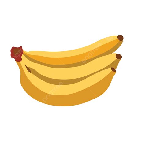 Gambar Desain Vektor Pisang Baru Pisang Kuning Buah Png Dan Vektor