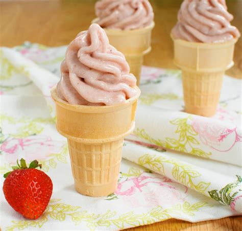 Strawberry Banana Soft Serve Baked In