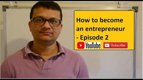 How To Become An Entrepreneur Episode 2 Youtube