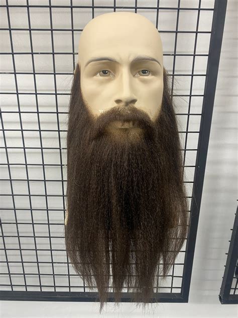 Realistic Fake Beard And Moustache Set Human Hair Hand Etsy