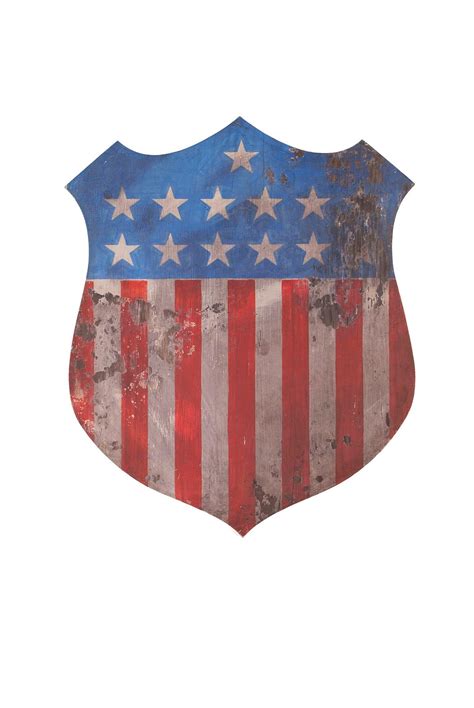 Lot Federal Style Shield Form American Flag