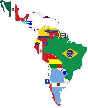 Todos Latinos Con Excepcion Brasil Latin America Map South America